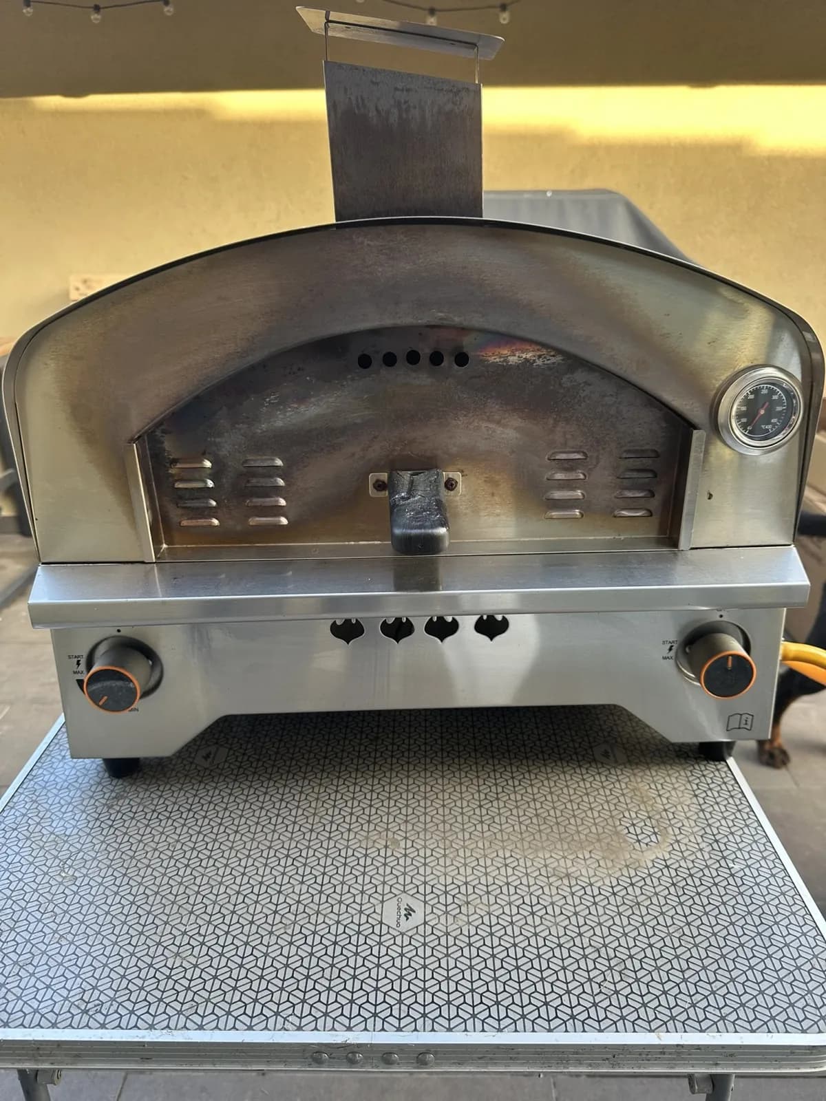 A larger gas oven, the transition