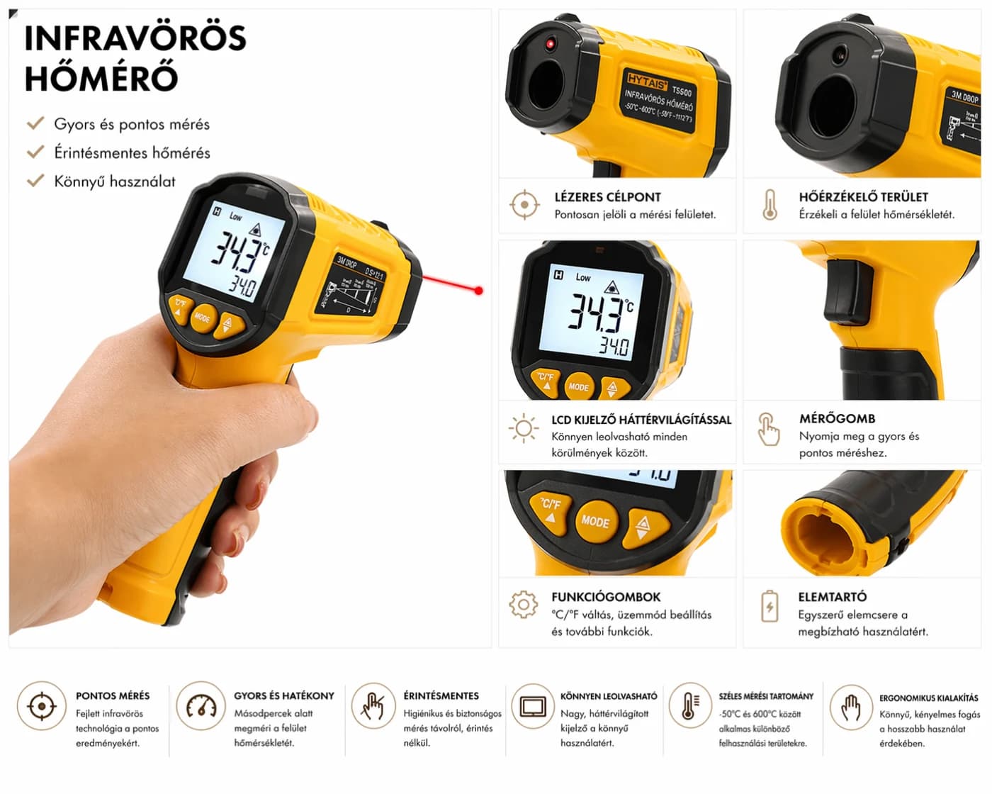 Pyro 600 infrared thermometer